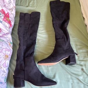 ALDO Black Over the Knee 2inch Heeled Boot